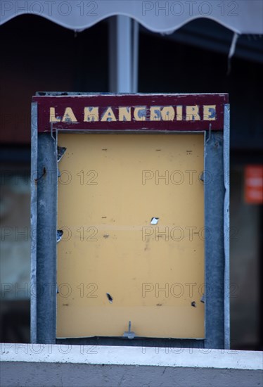 Deauville, carte de restaurant hors saison