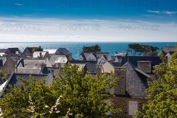 Pleneuf Val André, panorama on the rooftops