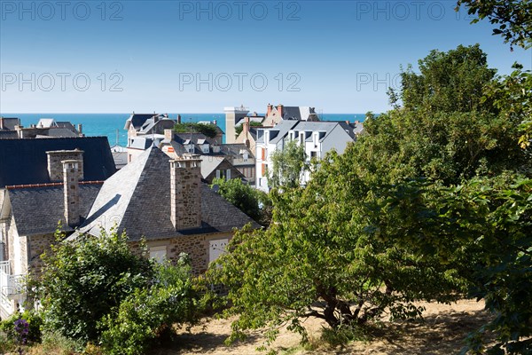 Pleneuf Val André, panorama on the rooftops