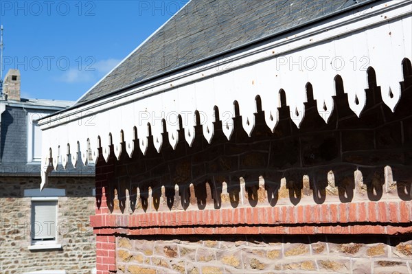 Pleneuf Val André, detail of a roof frieze