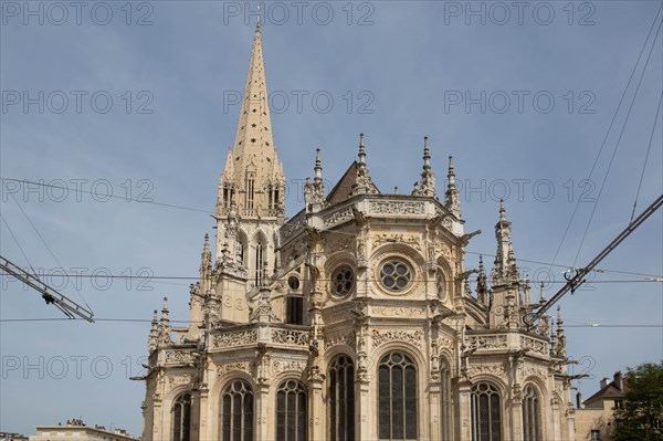 Chantier du tramway à Caen