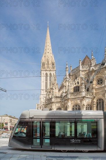 Construction of the tramway in Caen