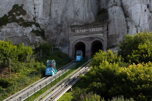 Funicular in Le Tréport, Seine Maritime