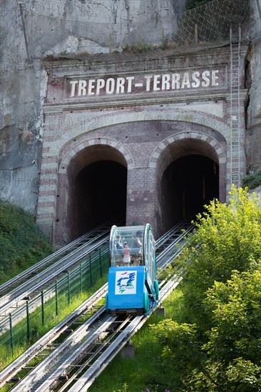 Funicular in Le Tréport, Seine Maritime