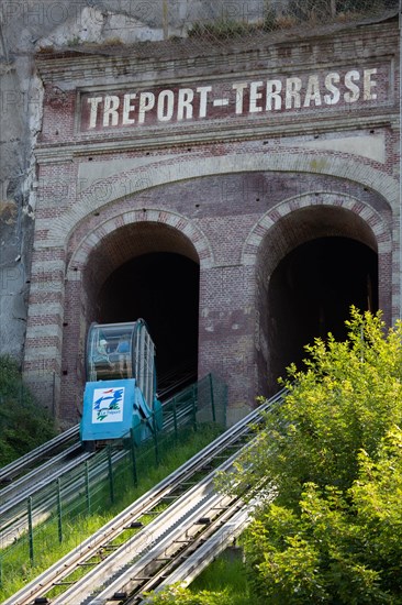 Funicular in Le Tréport, Seine Maritime