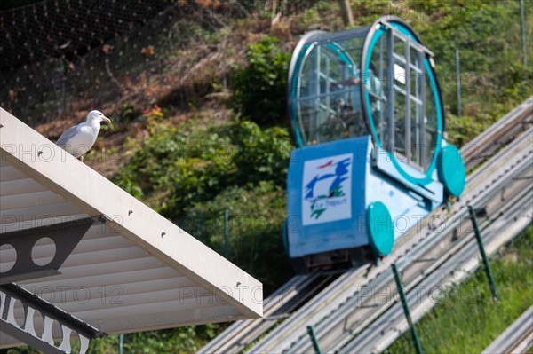 Funicular in Le Tréport, Seine Maritime