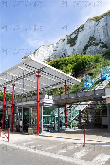 Funicular in Le Tréport, Seine Maritime