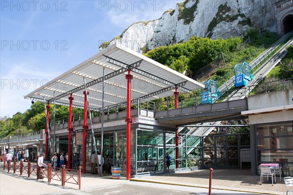 Funicular in Le Tréport, Seine Maritime