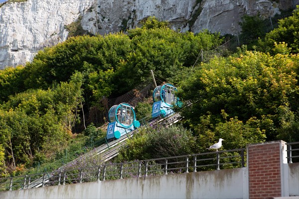 Funicular in Le Tréport, Seine Maritime