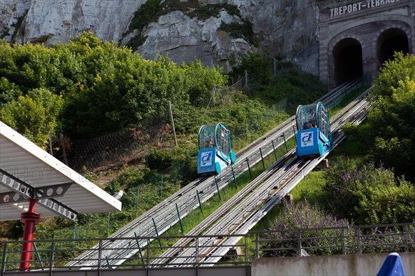 Funicular in Le Tréport, Seine Maritime