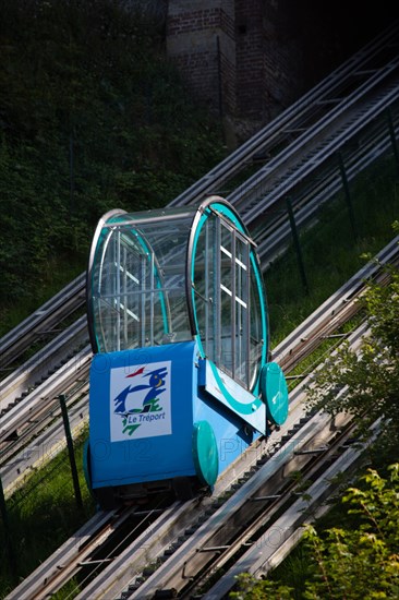 Funicular in Le Tréport, Seine Maritime