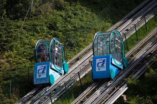 Funicular in Le Tréport, Seine Maritime