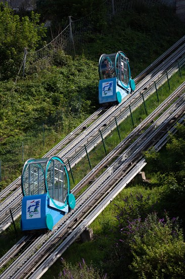 Funicular in Le Tréport, Seine Maritime