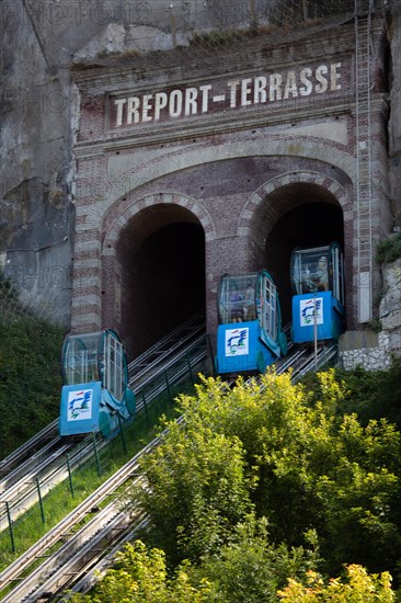 Funicular in Le Tréport, Seine Maritime