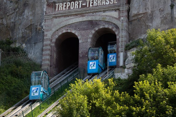 Funicular in Le Tréport, Seine Maritime