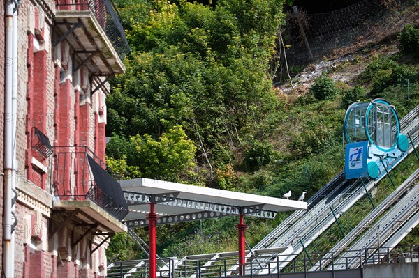 Funicular in Le Tréport, Seine Maritime