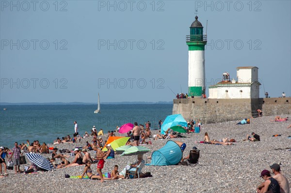 Beach in Le Tréport, Seine Maritime