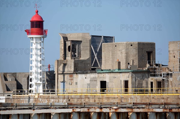 Entrance to Le Havre harbour