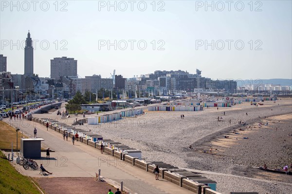 Beach in Sainte-Adresse, Seine Maritime