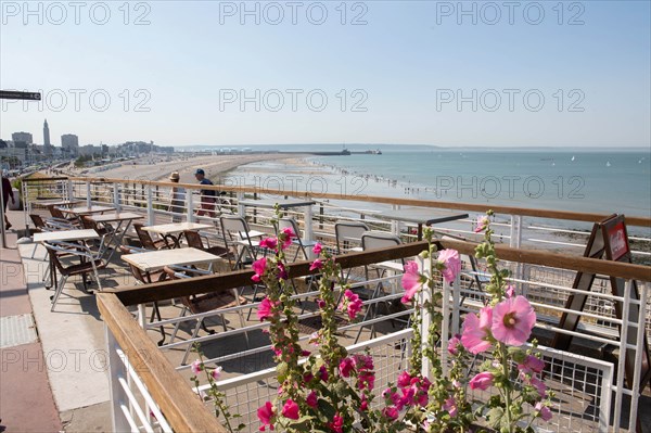 Beach in Sainte-Adresse, Seine Maritime