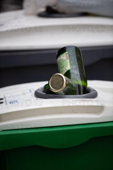 Paris, glass collection bin