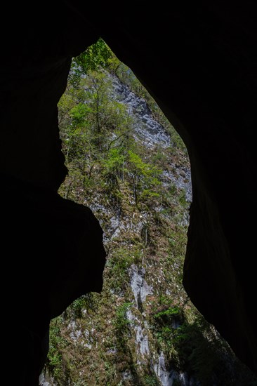 La Vernaz, Haute-Savoie, site des grottes du Pont du Diable