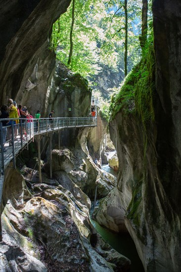 La Vernaz, Haute-Savoie, site des grottes du Pont du Diable