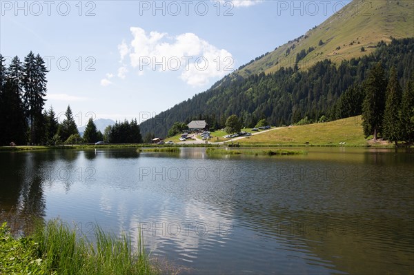 Morzine, Haute-Savoie, site du lac des Mines d'Or, le rouleau de Bostan