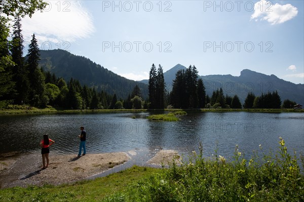 Morzine, Haute-Savoie, site of the Lac des Mines d'Or, the Rouleau de Bostan