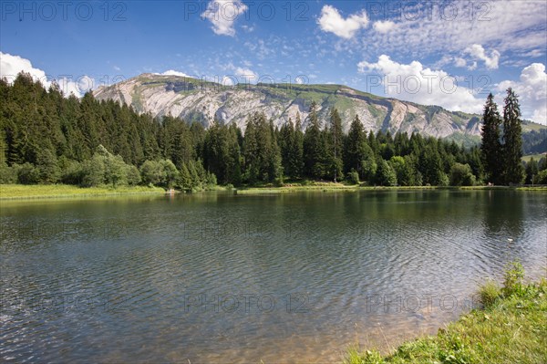 Morzine, Haute-Savoie, site of the Lac des Mines d'Or, the Rouleau de Bostan