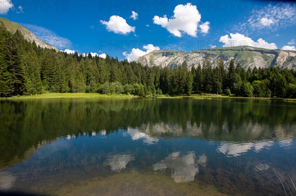 Morzine, Haute-Savoie, site du lac des Mines d'Or, le rouleau de Bostan