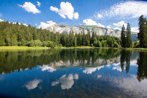 Morzine, Haute-Savoie, site of the Lac des Mines d'Or, the Rouleau de Bostan