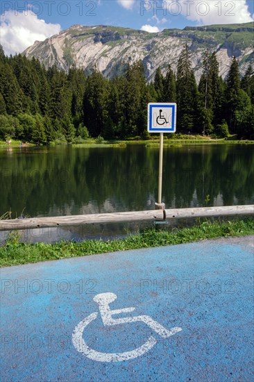 Morzine, Haute-Savoie, site of the Lac des Mines d'Or