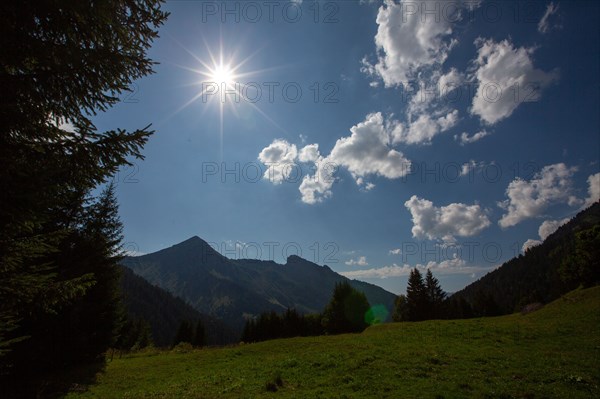 Morzine, Haute-Savoie, site du lac des Mines d'Or, le rouleau de Bostan