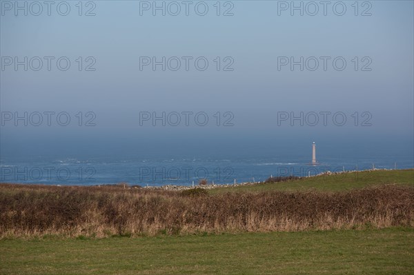 La Hague (Manche), Anse de Senival et phare de Goury