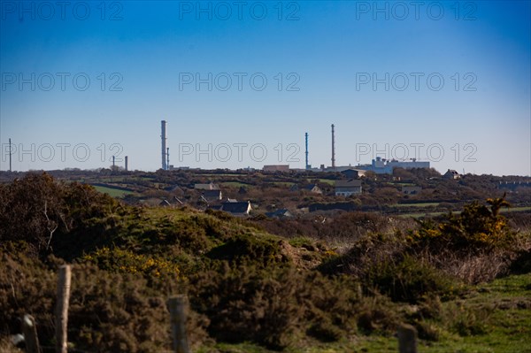 La Hague, Nez de Jobourg (Manche), centrale de retraitement des déchets nucléaires de La Hague (Cogema)