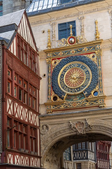 Rouen (Seine Maritime), rue du Gros Horloge