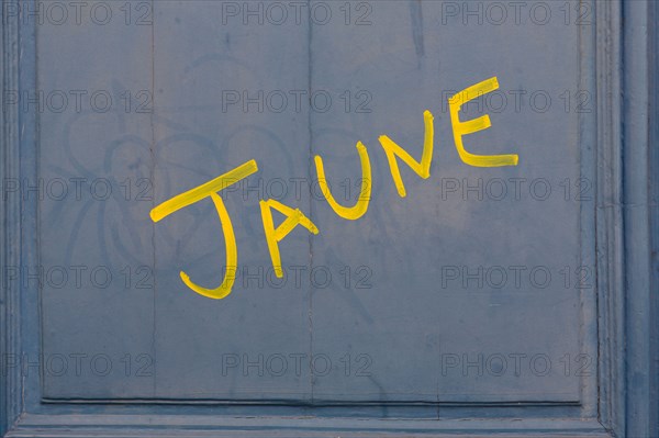 Rouen (Seine Maritime), inscription "Jaune"