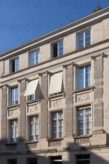 Rouen (Seine Maritime), façade classique rue des Arsins