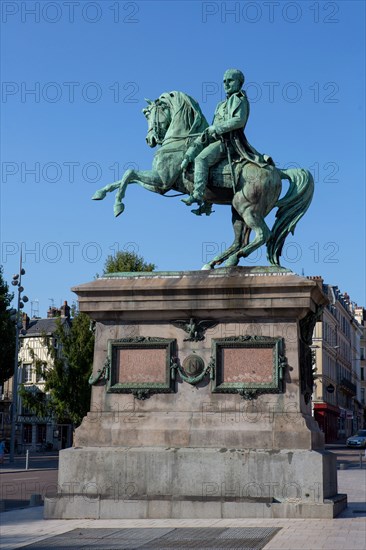 Rouen (Seine Maritime), equestrian statue of Napoléon