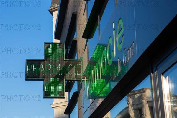 Rouen (Seine Maritime), enseigne de pharmacie