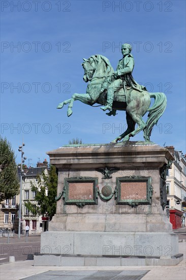 Rouen (Seine Maritime), equestrian statue of Napoléon