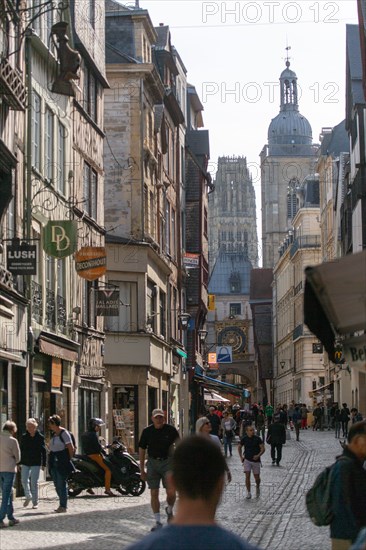 Rouen (Seine Maritime), rue du Gros Horloge