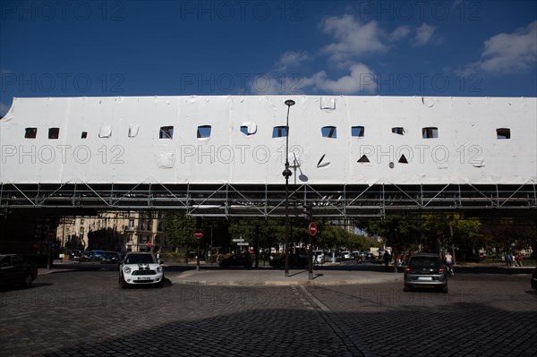 Paris, chantier de rénovation du métro ligne 6