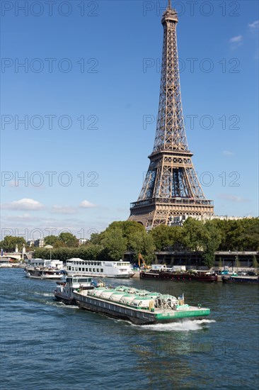 Paris,the Seine river and the Eiffel Tower