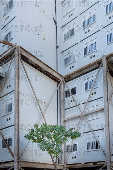 Paris, chantier de démolition de l'Ilôt Gaité