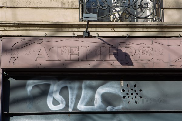 Paris, ancienne enseigne d'ateliers