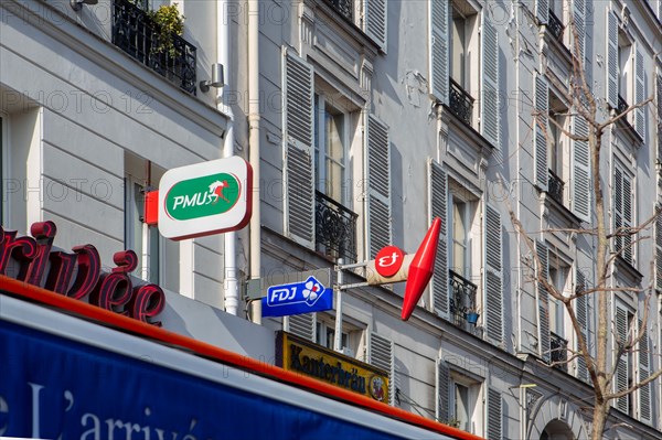 Paris, enseigne de bar tabac