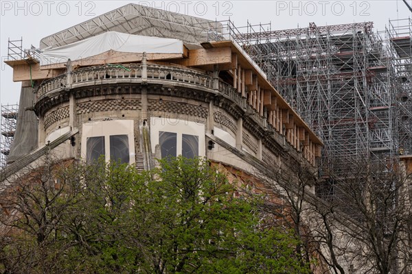 Cathédrale Notre-Dame de Paris, one year after the fire on the evening of 15 April 2019