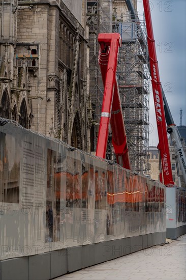 Cathédrale Notre-Dame de Paris, one year after the fire on the evening of 15 April 2019